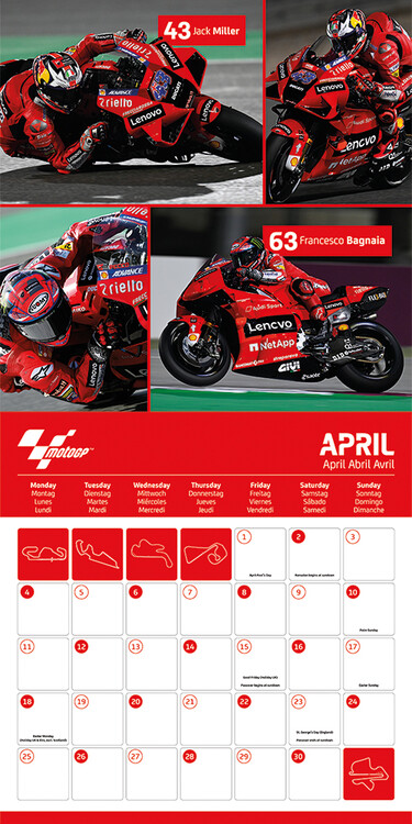 Motogp 2022 Calendar Moto Gp - Wall Calendars 2022 | Large Selection