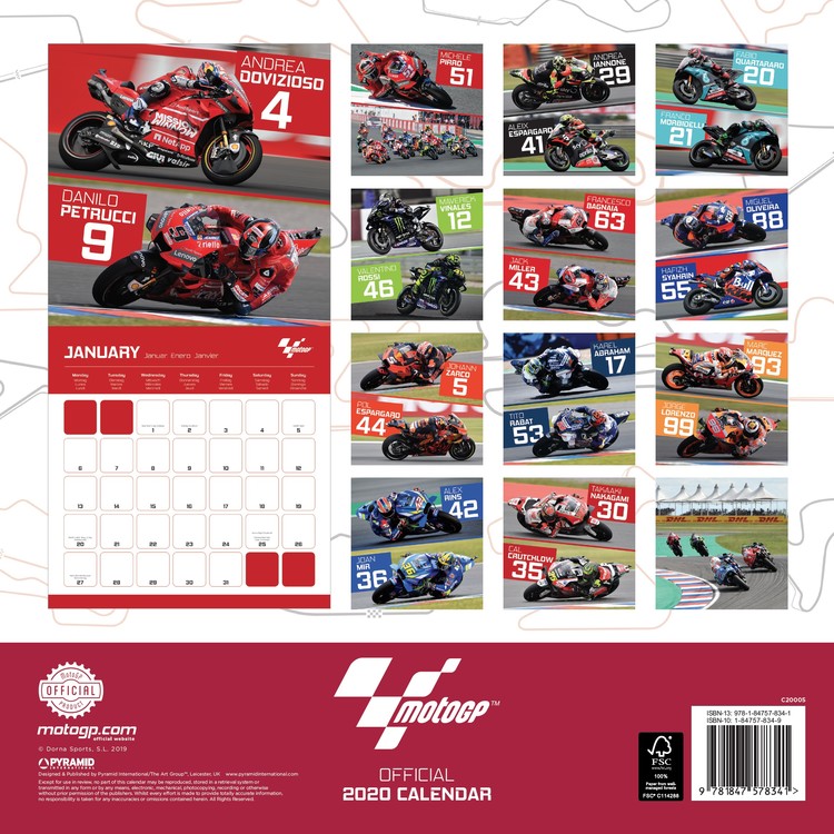 Calendrier 2022 Motogp Moto GP   Wall Calendars 2022 | Large selection