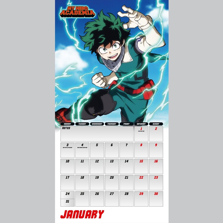 Calendar 2022 My Hero Academia
