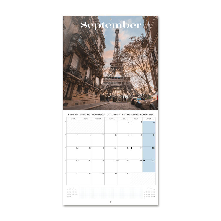 Calendar 2022 Paris