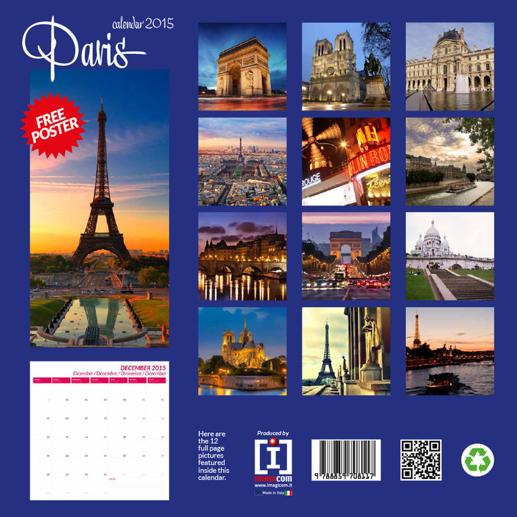 Paris - Wall Calendars 2015
