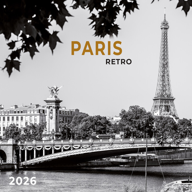 Calendar 2026 Paris Retro