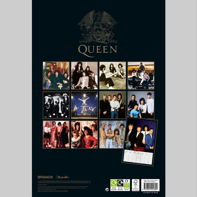 Queen - Wall Calendars 2022 | Buy at Europosters