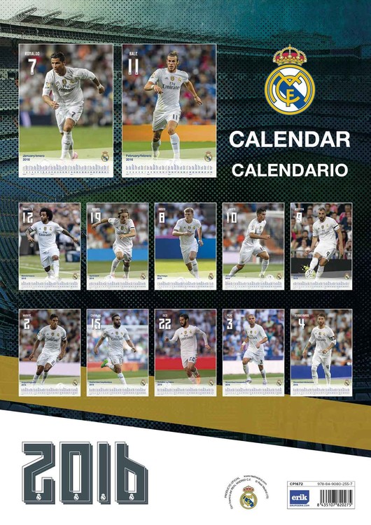 Real Madrid Cf Wall Calendars 2022 Large Selection