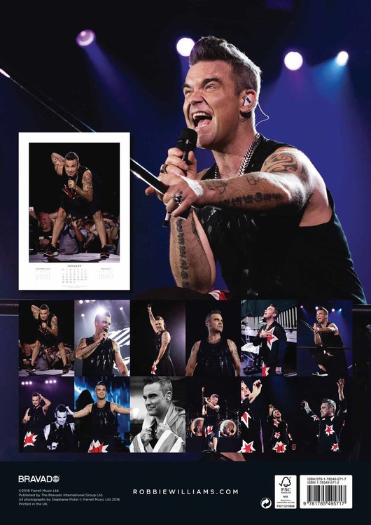 Robbie Williams Wall Calendars 2019 Buy at Europosters