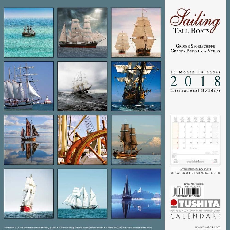 Sailing tall Boats Wall Calendars 2024 Buy at Europosters