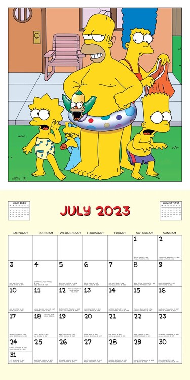 Calendrier 2024 The Simpsons