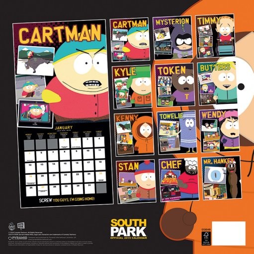 south-park-wall-calendars-2022-large-selection