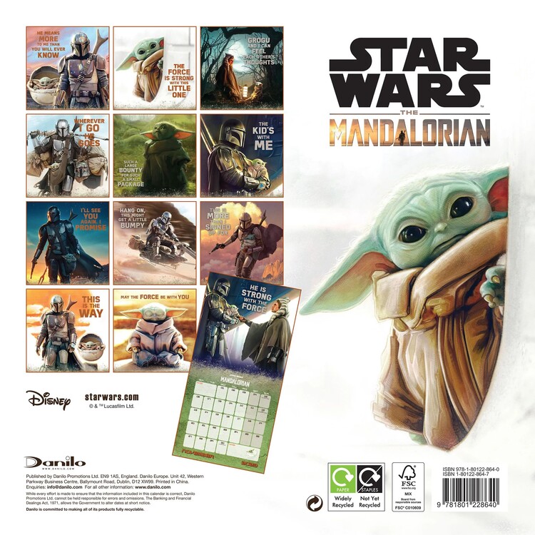 Star Wars: The Mandalorian - Grogu - Wall Calendars 2023 | Buy at  Europosters