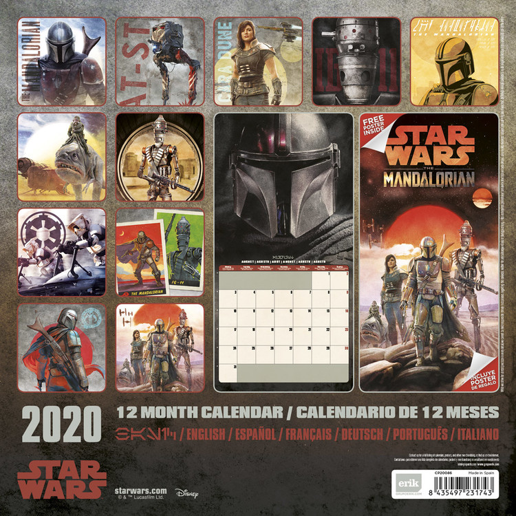 Star Wars Mandalorian Calendar 