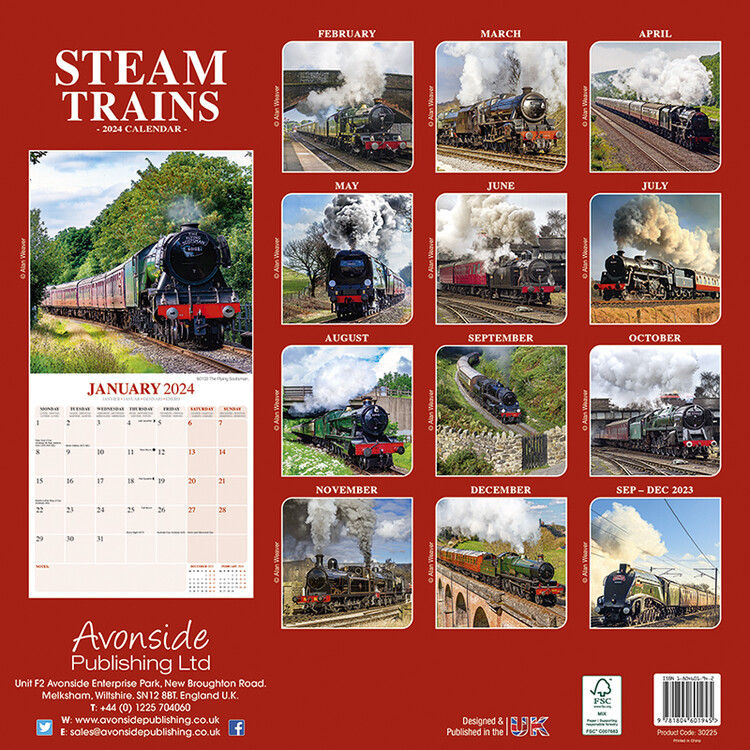 Steam Trains Wall Calendars 2024 Buy At Abposters Com   Steam Trains I179302 