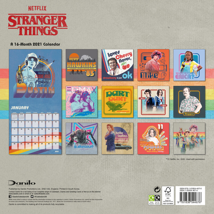 Stranger Things - Wall Calendars 2021 | Buy at Europosters