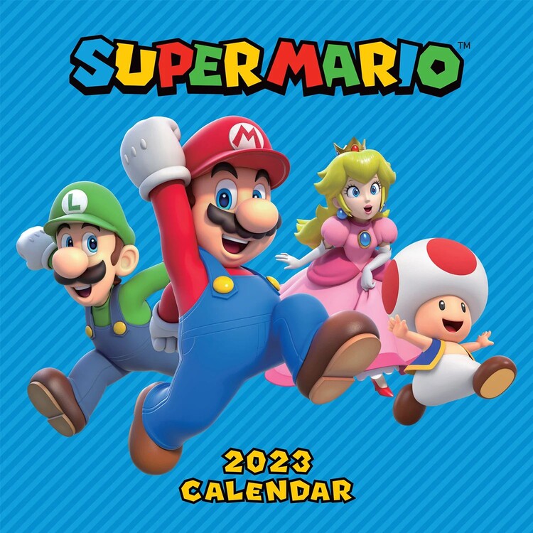 Super Mario 2023 Wall Calendars 2024 Buy at Europosters