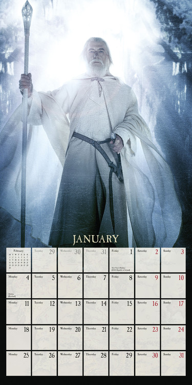 Calendrier Ring 2022 The Lord of the Rings   Wall Calendars 2022 | Large selection