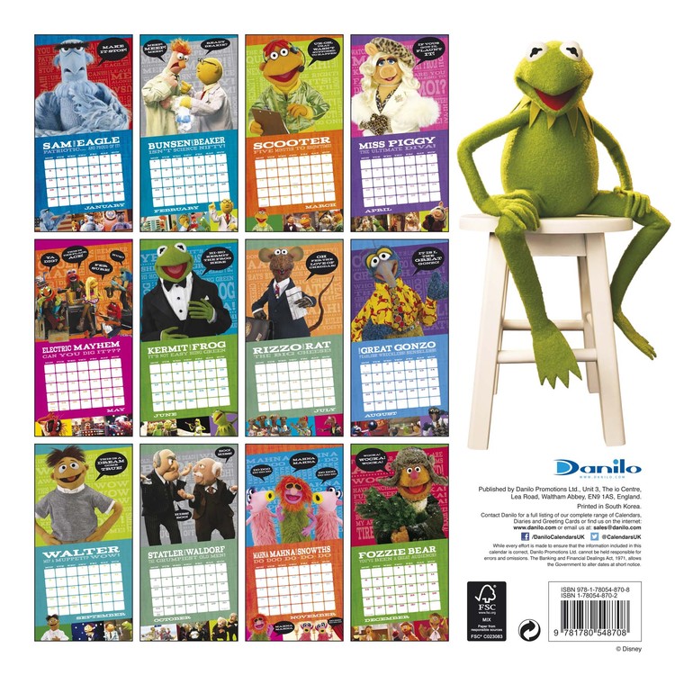 The Muppets Wall Calendars 2022 Large selection