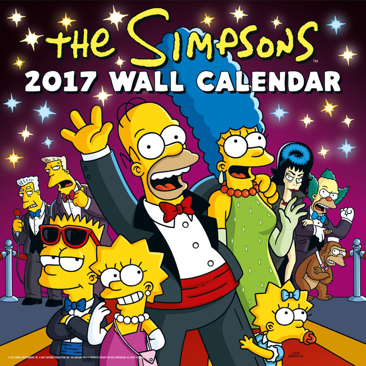 The Simpsons Wall Calendars 2024 Buy at