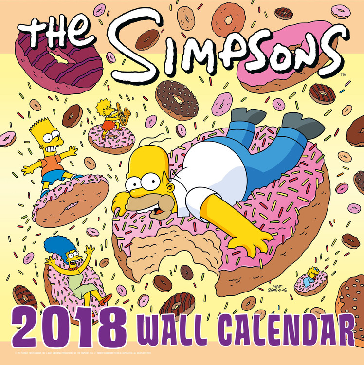 The Simpsons Wall Calendars 2024 Buy at Europosters