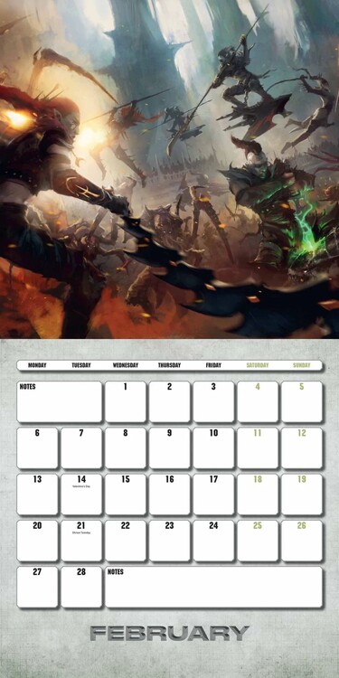 Warhammer 40k - Wall Calendars 2023 | Buy at Europosters warhammer-40k-wall-calendars-2023-buy-at-europosters