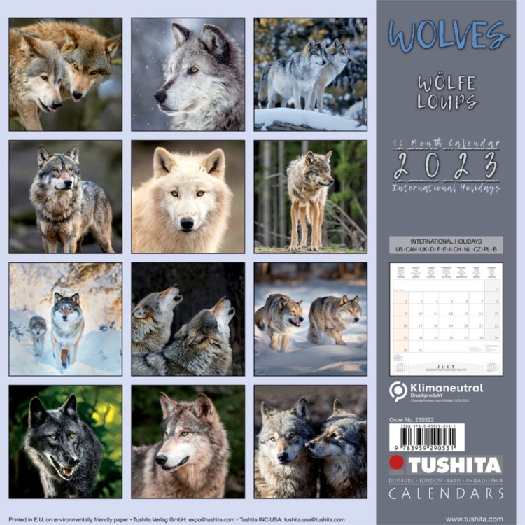 Calendar 2023 Wolves