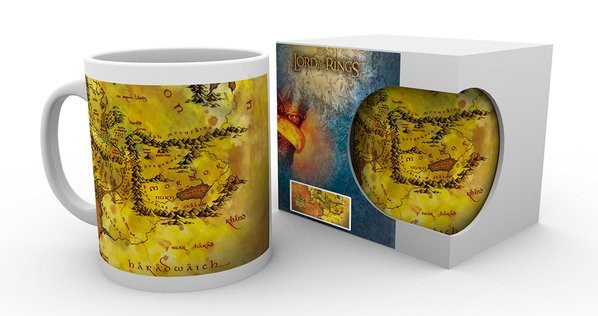 Caneca Lord Of The Rings - Map