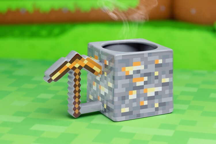 Caneca Minecraft - Gold Pickaxe