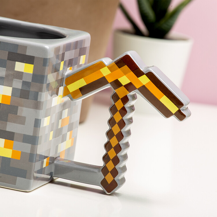 Caneca Minecraft - Gold Pickaxe