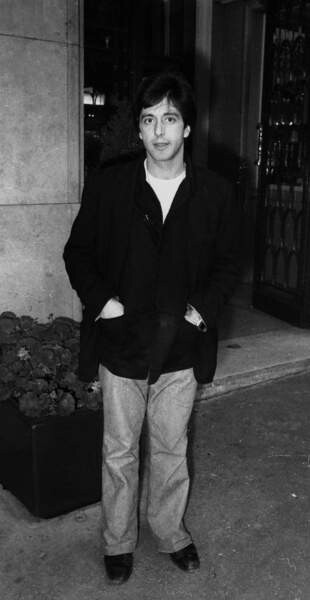 Canvas Print Al Pacino, Paris, on May 28, 1976