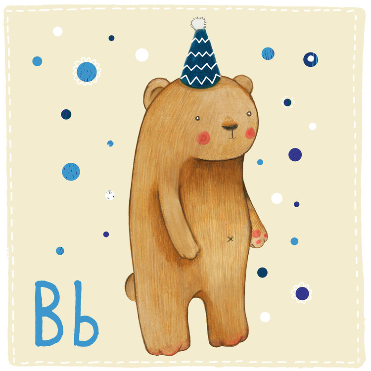Canvas Print Alphabet - Bear