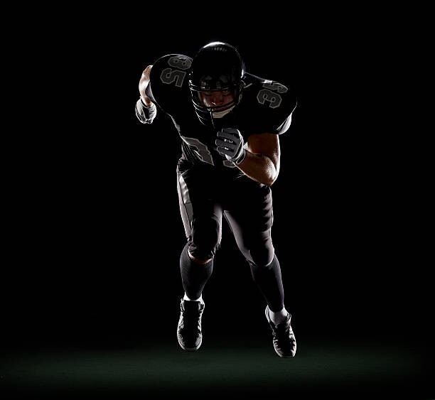 Canvas Print American football player running