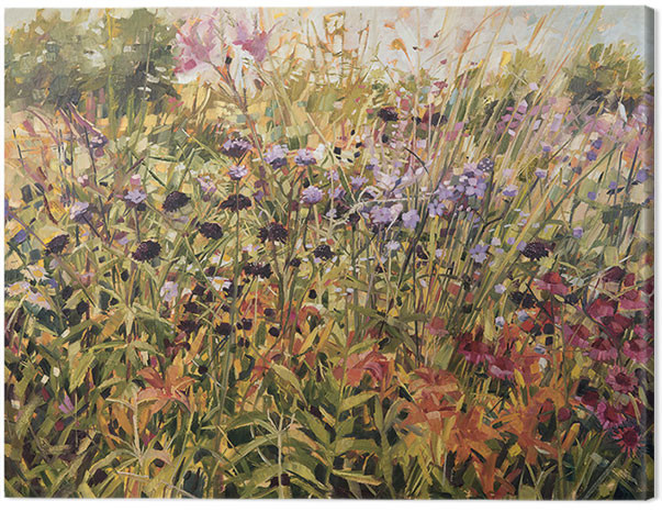 Canvas Print Anne-Marie Butlin - Field with Lillies
