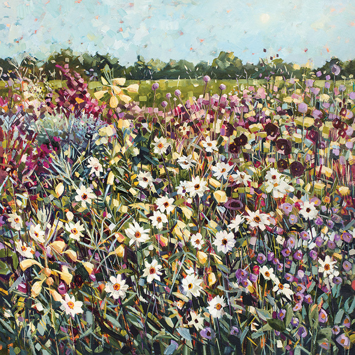 Canvas Print Anne-Marie Butlin - Late Summer Garden