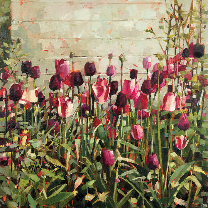 Canvas Print Anne-Marie Butlin - Tulip Garden