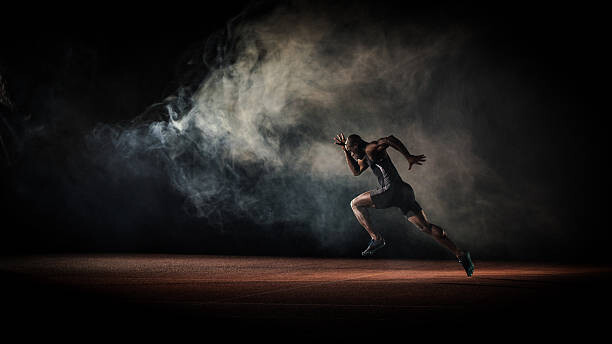 Canvas Print Athlete running
