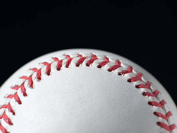 Canvas Print Baseball, close-up