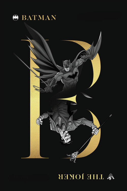 Canvas Print Batman and Joker - 80th