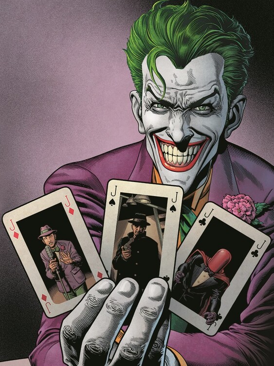 Canvas Print Batman - Joker Cards