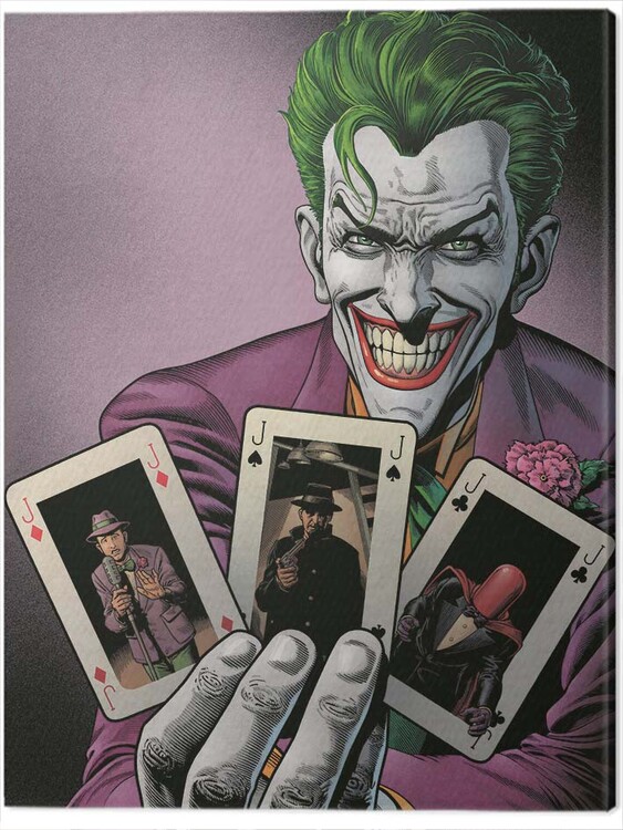Canvas Print Batman - Joker Cards