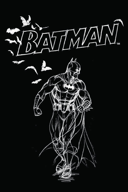 Canvas Print Batman - Sketch