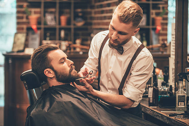 Canvas Print Beard grooming.