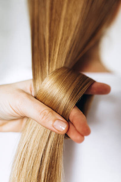 Canvas Print Beautiful healthy long hair.