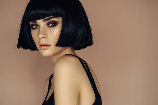 Canvas Print Beautiful woman with make-up