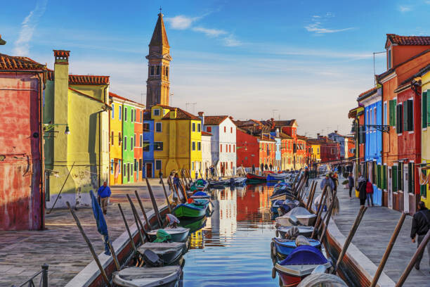 Canvas Print Burano, Venice, Italy