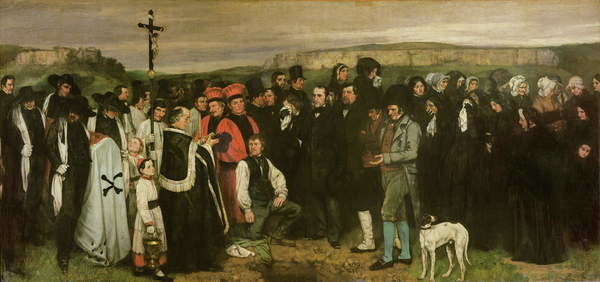 Canvas Print Burial at Ornans, 1849-50