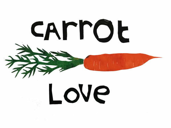 Canvas Print carrot love,2019