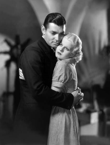 Canvas Print Clark Gable and Jean Harlow