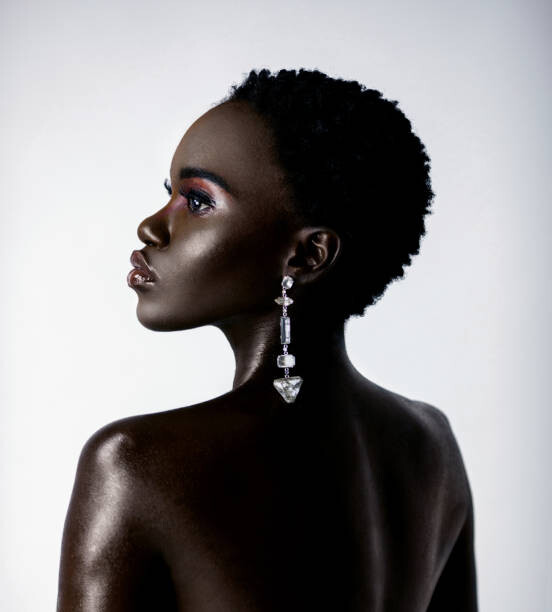 Canvas Print Clean & Serene Bare Back Black