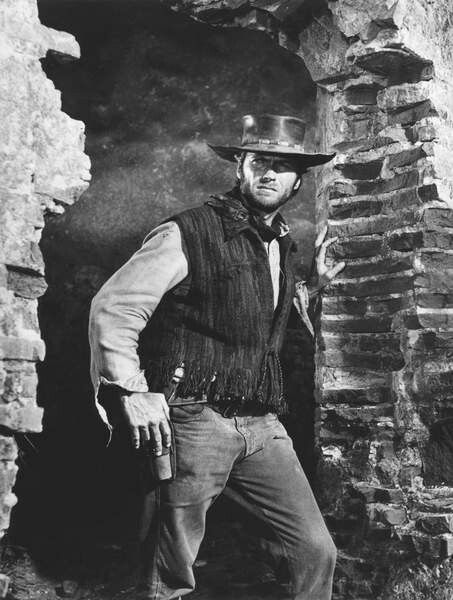 Canvas Print Clint Eastwood, Two Mules For Sister Sara 1970