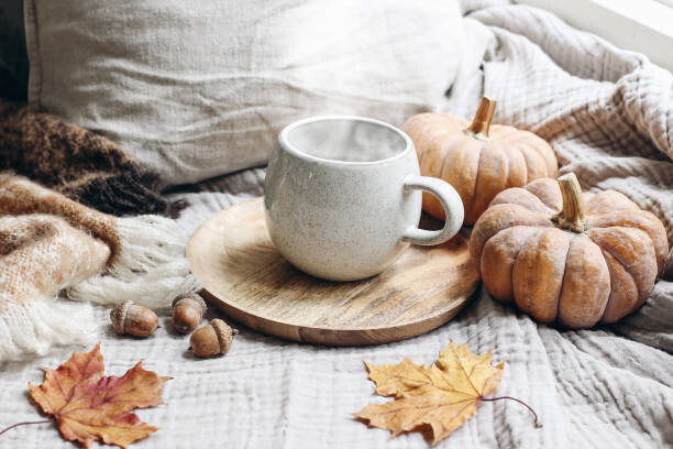 Canvas Print Cozy autumn breakfast