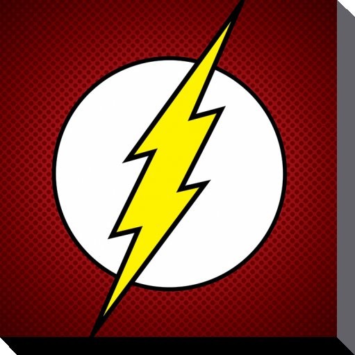 Canvas Print DC Comics - The Flash Symbol