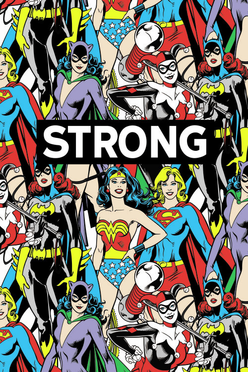 Canvas Print DC Comics - Women are strong